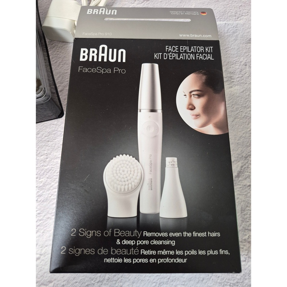 Braun FaceSpa Face Spa Pro Face Epilator 3 in 1 Facial System 910 NEW Open Box